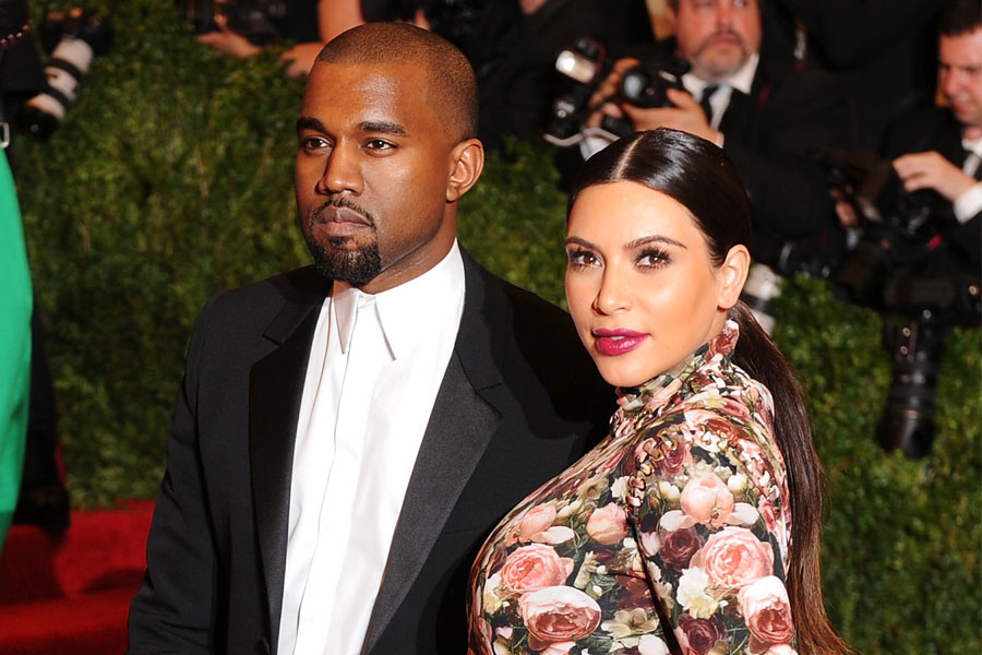 Jede Nachricht wertt: Kanye West und Kim kardashian c/o ryanseacrest.com