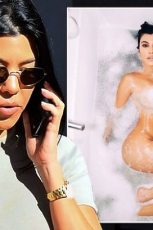 Kourtney Kardashian wurde von Fans verspottet für ein nacktes Instagram-Foto, das mit Photoshop schlecht bearbeitet wurde