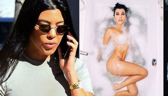 Kourtney Kardashian wurde von Fans verspottet für ein nacktes Instagram-Foto, das mit Photoshop schlecht bearbeitet wurde